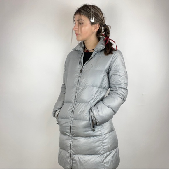 AUTHENTIC GREY PRADA QUILTED EIDERDOWN LIGHTWEIGHT PUFFER JACKET - Picture 3 of 9